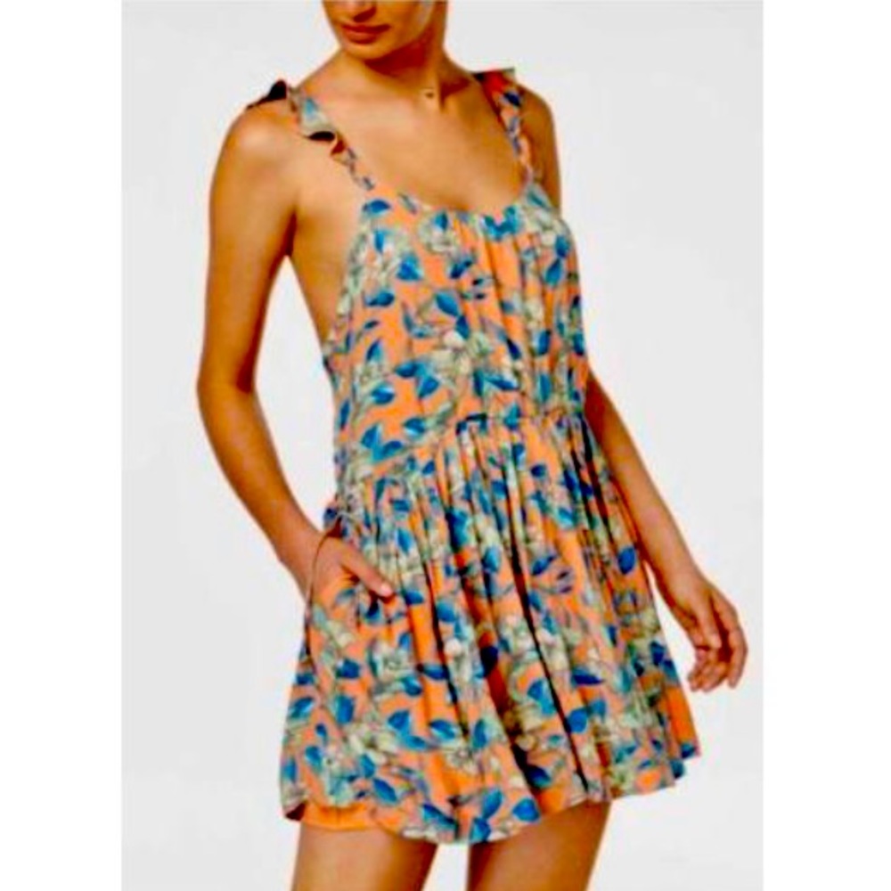 Free People “Dear You” Low Back Mini Dress